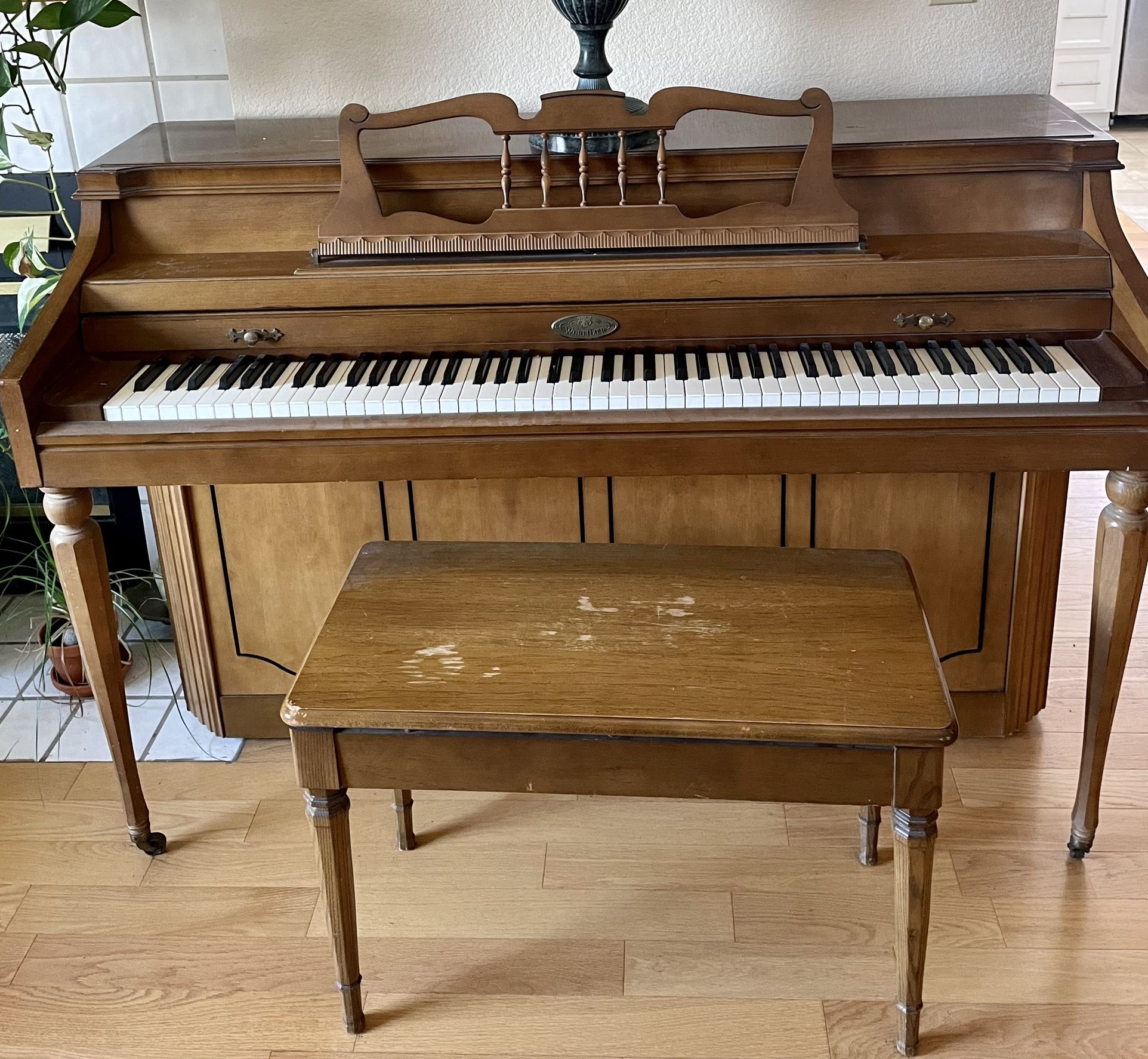Wurlitzer Upright Piano and Bench