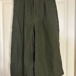 Uniqlo Ladies Crop Pants Linen Blend