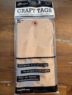 Ranger #8 Size Kraft Craft Tags, 20 Count
