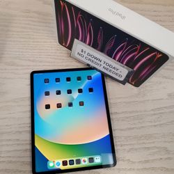 Best Deal in Town Apple iPad Pro 12.9” 6th Gen – Grab It for Just $1 Down!