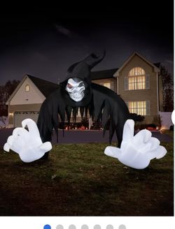 Jack The Reaper Inflatable Halloween Arch Lawn Decor