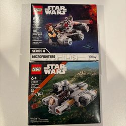 Lego Star Wars Microfighters Millenium Falcon & Razor Crest New