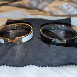 2 -HERMES Clic H bracelets  For Women  ((Sold As A BUNDLE)) 