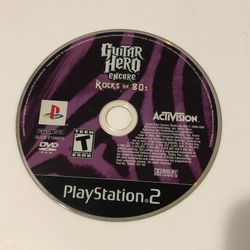 Guitar Hero Encore Rocks the 80s, Playstation 2 PS2, Game Disc Only