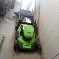 Greenworks  Commercial Lawn Mower And Weed Eater