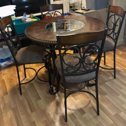 Wood Kitchen Round Table