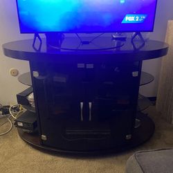 Cherrywood Rotating Tv Stand 