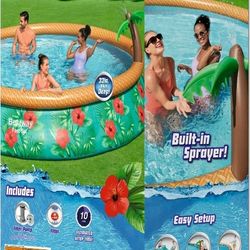 New 13ft Easy Set Tropical Pool