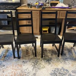 NORDVIKEN Chair, black 4 Chair Each 40$