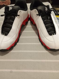 K-Swiss Low-Top Sneakers White Black Red size 8