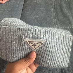 Prada Milano Ribbed Knit Beanie