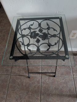 Glass Accent Table