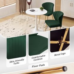 NEW Tulip Dining Set with Velvet Chairs