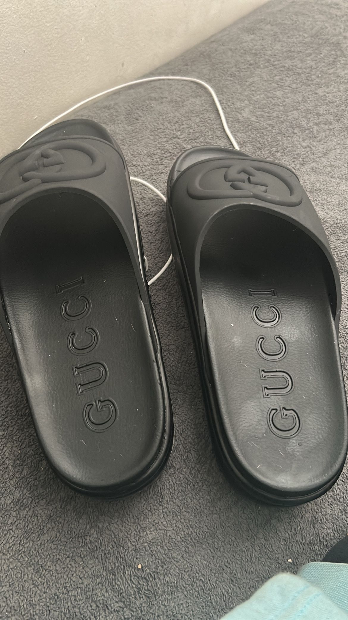Black Gucci Slides New 