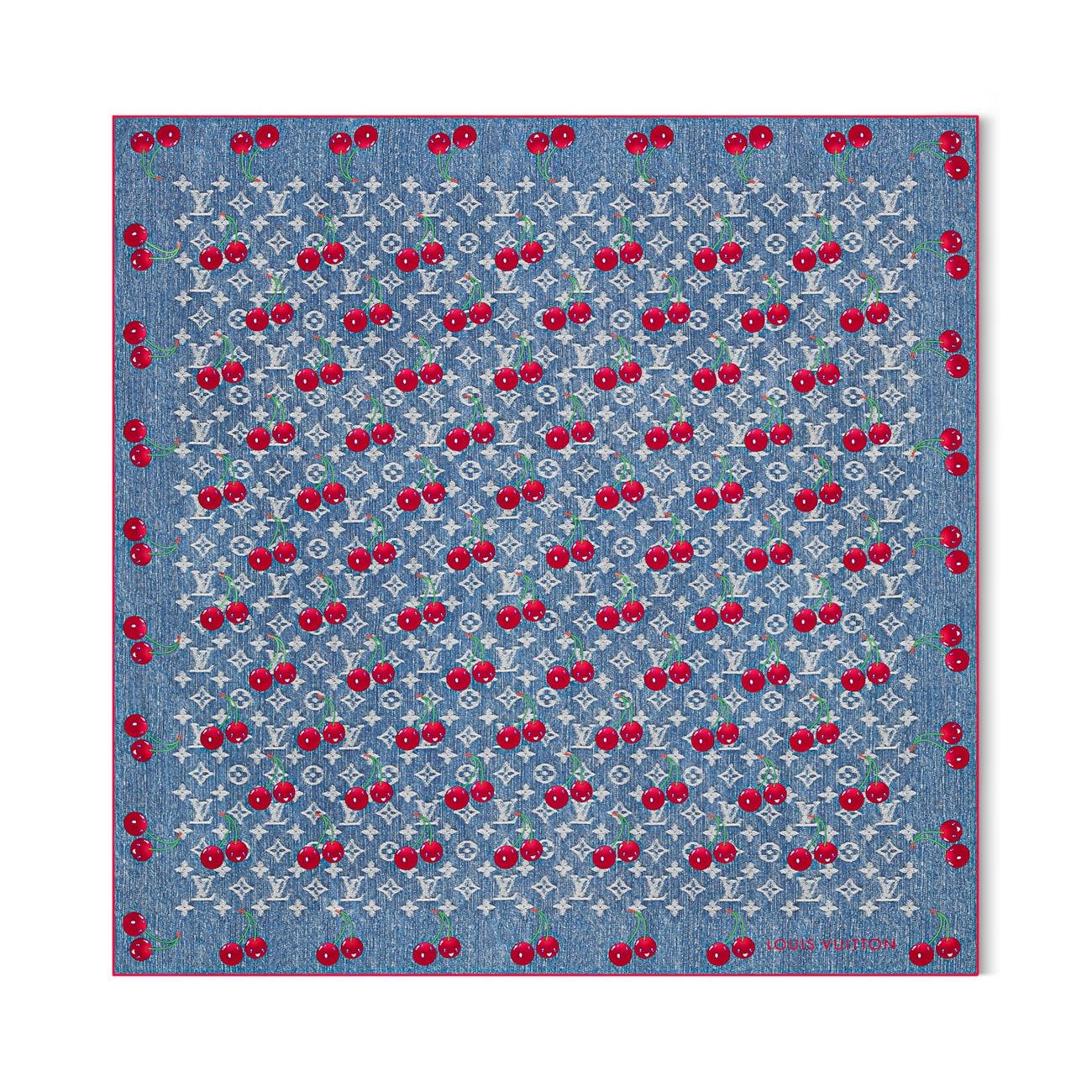 LV x TM Denim Cerise Square 90