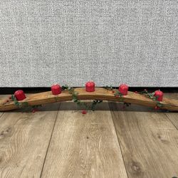 Wine Barrel Oak Stave Votive Tealight Candle Holder Decor Centerpiece Country 