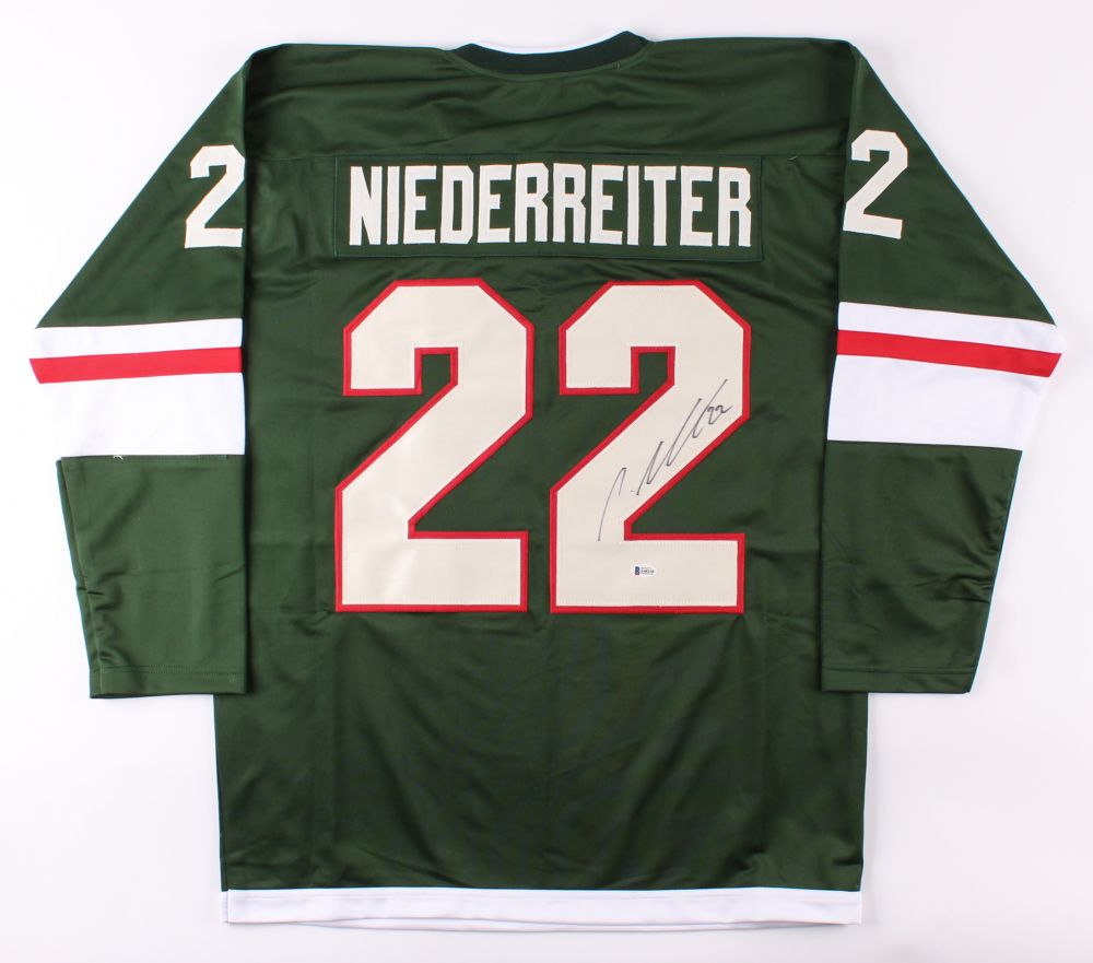 Signed Nino Niederreiter Minnesota Wild NHL jersey