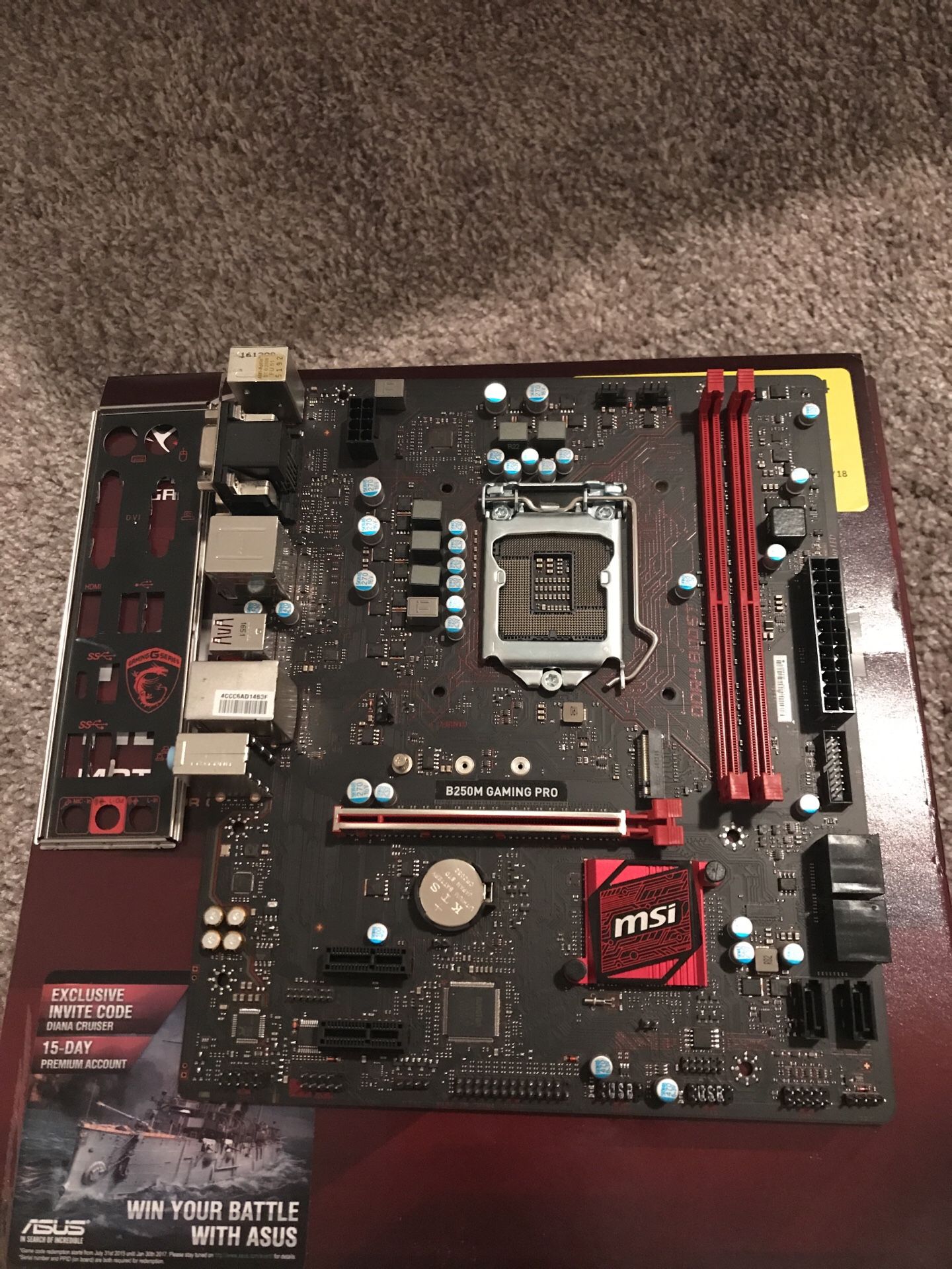 Msi b250m gaming pro socket 1151