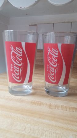coca cola glass set.