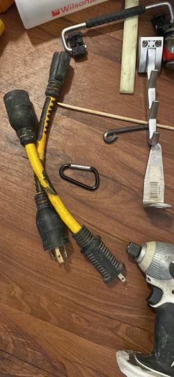 Yellow Heavy-Duty Power Splitter Adapter Cable