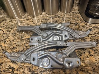 65 Impala Powder Coated Chrome Hood Hinges