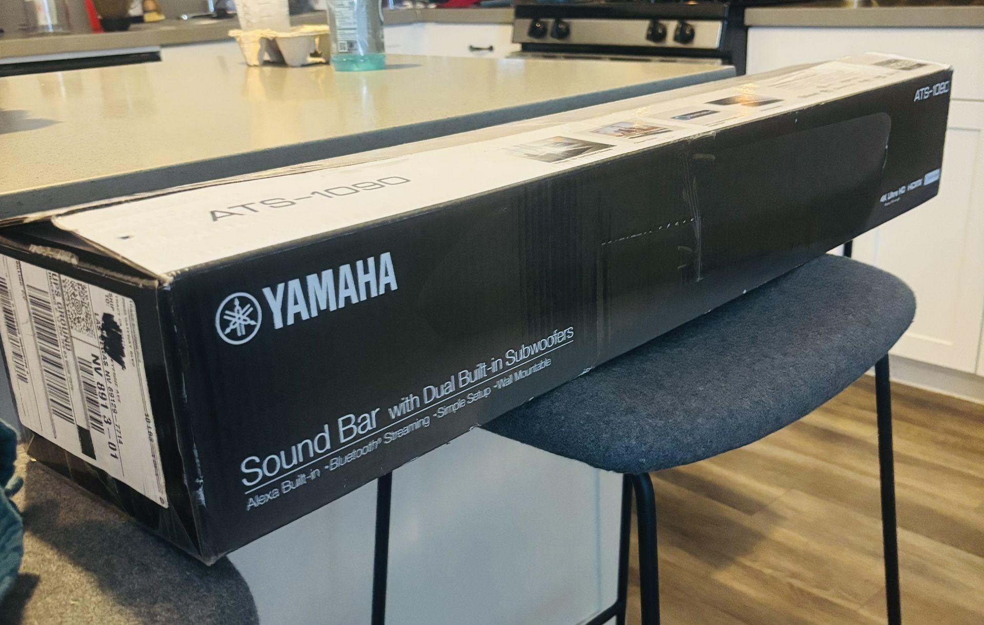 Yamaha ATS-1090 2.1 Channel Soundbar System w/ Built-in Dual Subwoofers – Bluetooth, HDMI ARC, Clear Voice