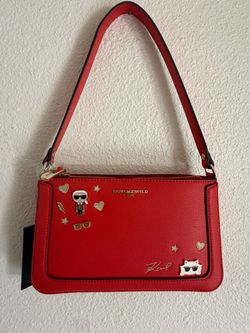 Karl Lagerfeld Paris Red Shoulder Bag