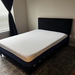 Queen size bed frame and headboard
