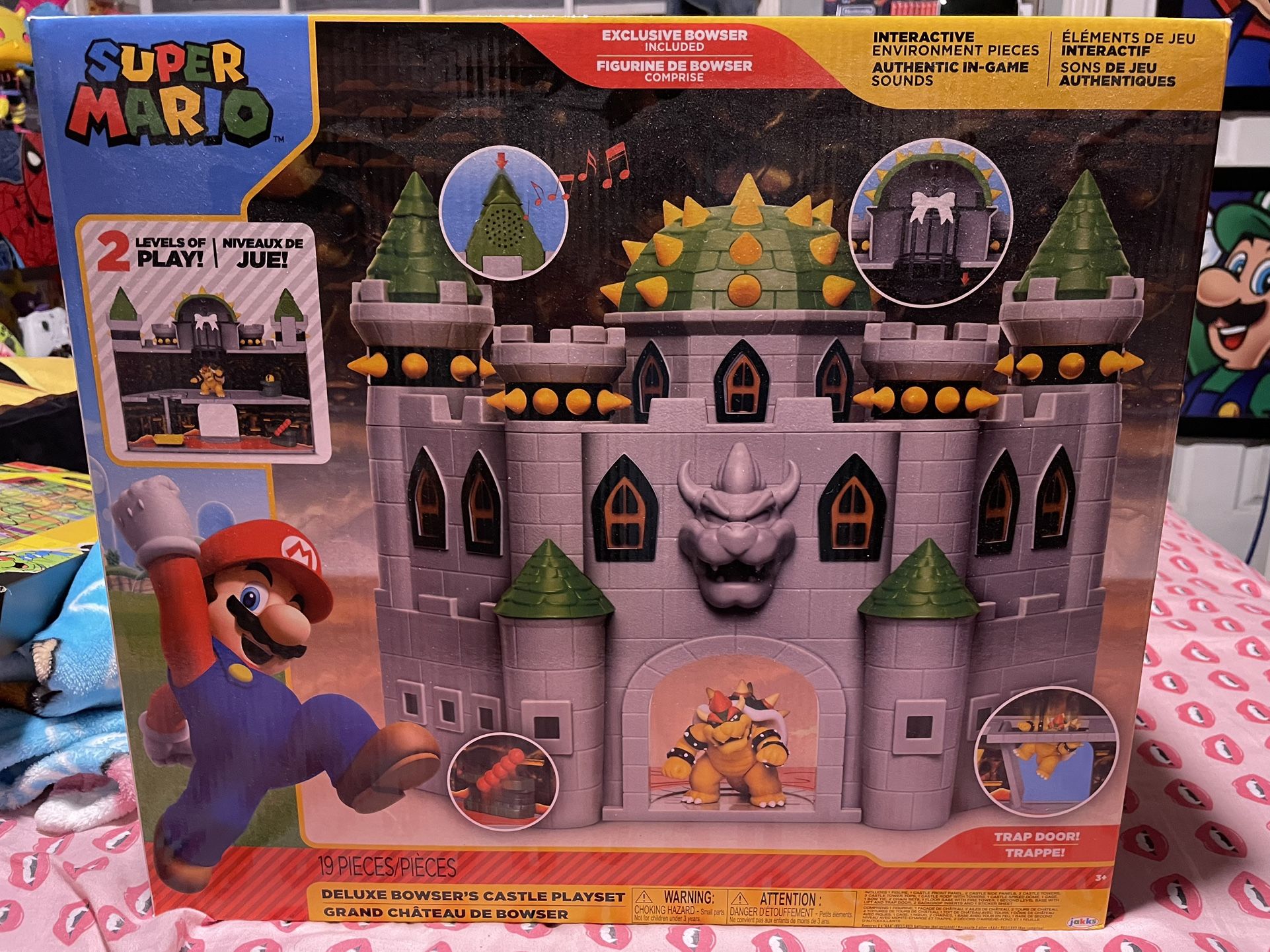 Deluxe Bowsers Castle Playset Jakks Pacific