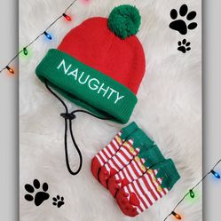 Christmas Pet  Beanie Hat Set 🐶🎄🎅🐾