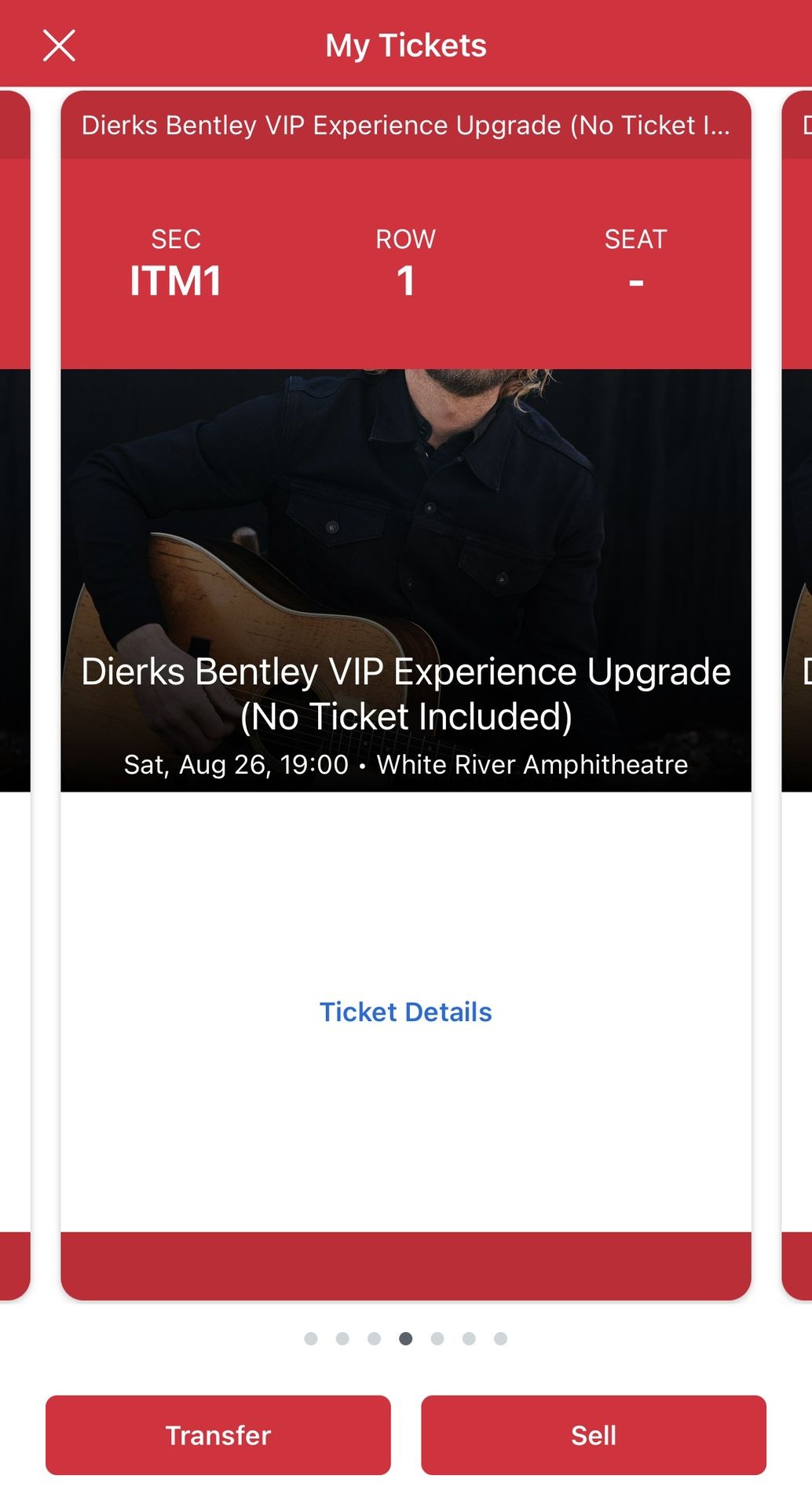 Dierks Bentley VIP Upgrades