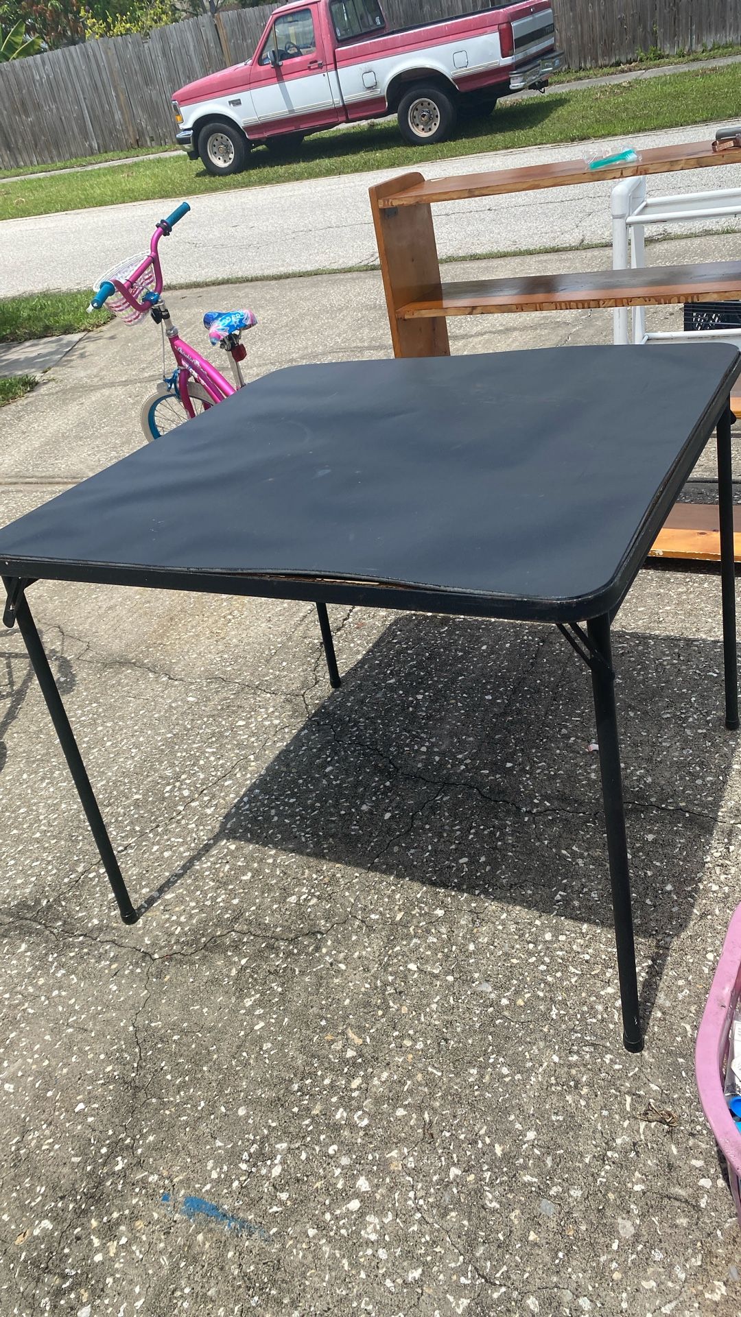 Folding Table, Bike, Wood Shelf, Cart, Pet Cage