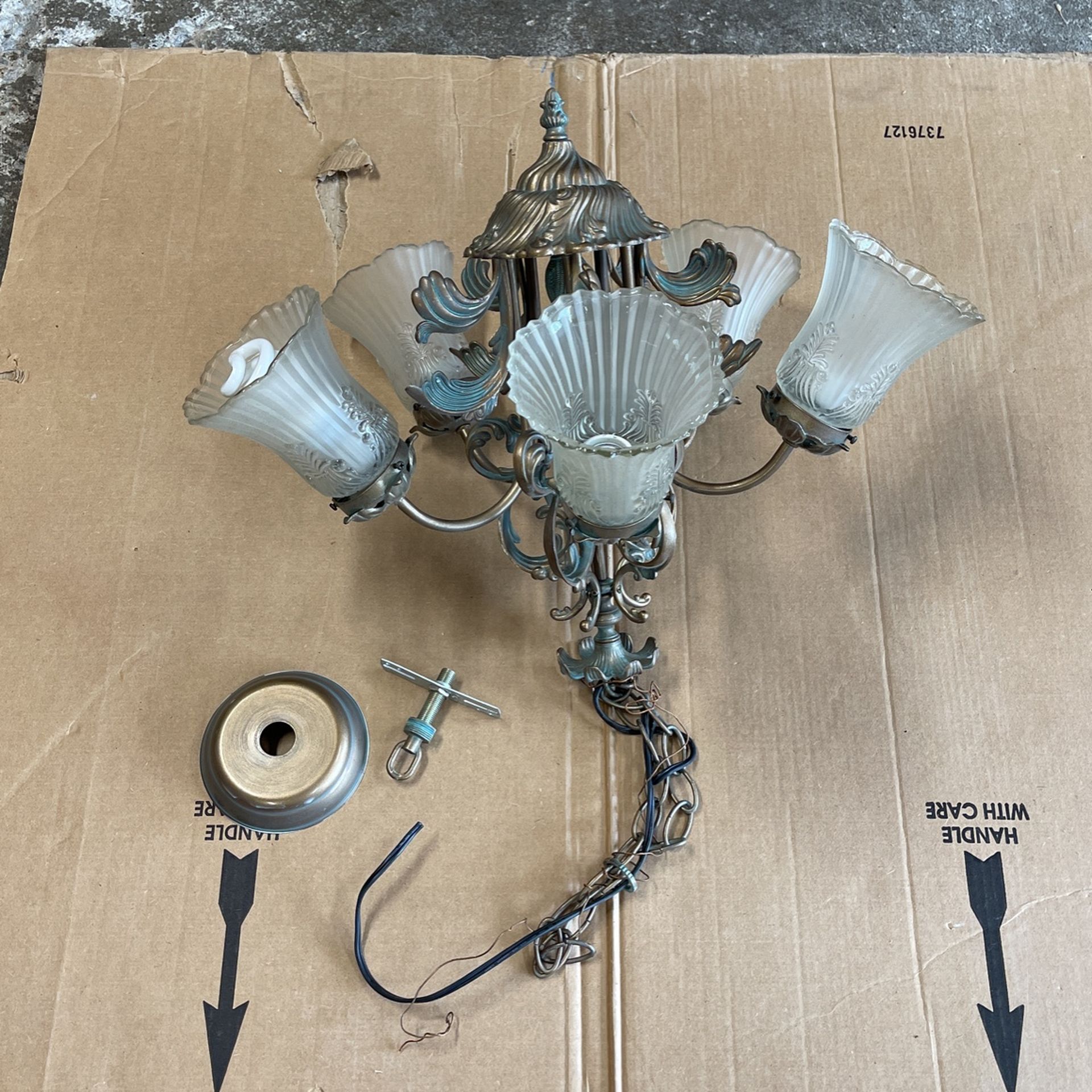 Antique Copper Chandelier