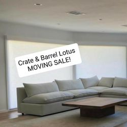 Crate & Barrel Lotus Cloud Couch Modular Sectional 