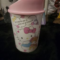 Brand New Hello Kitty Garbage Can