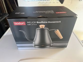 New Boxed Bodum Gooseneck Electric Kettle — $25