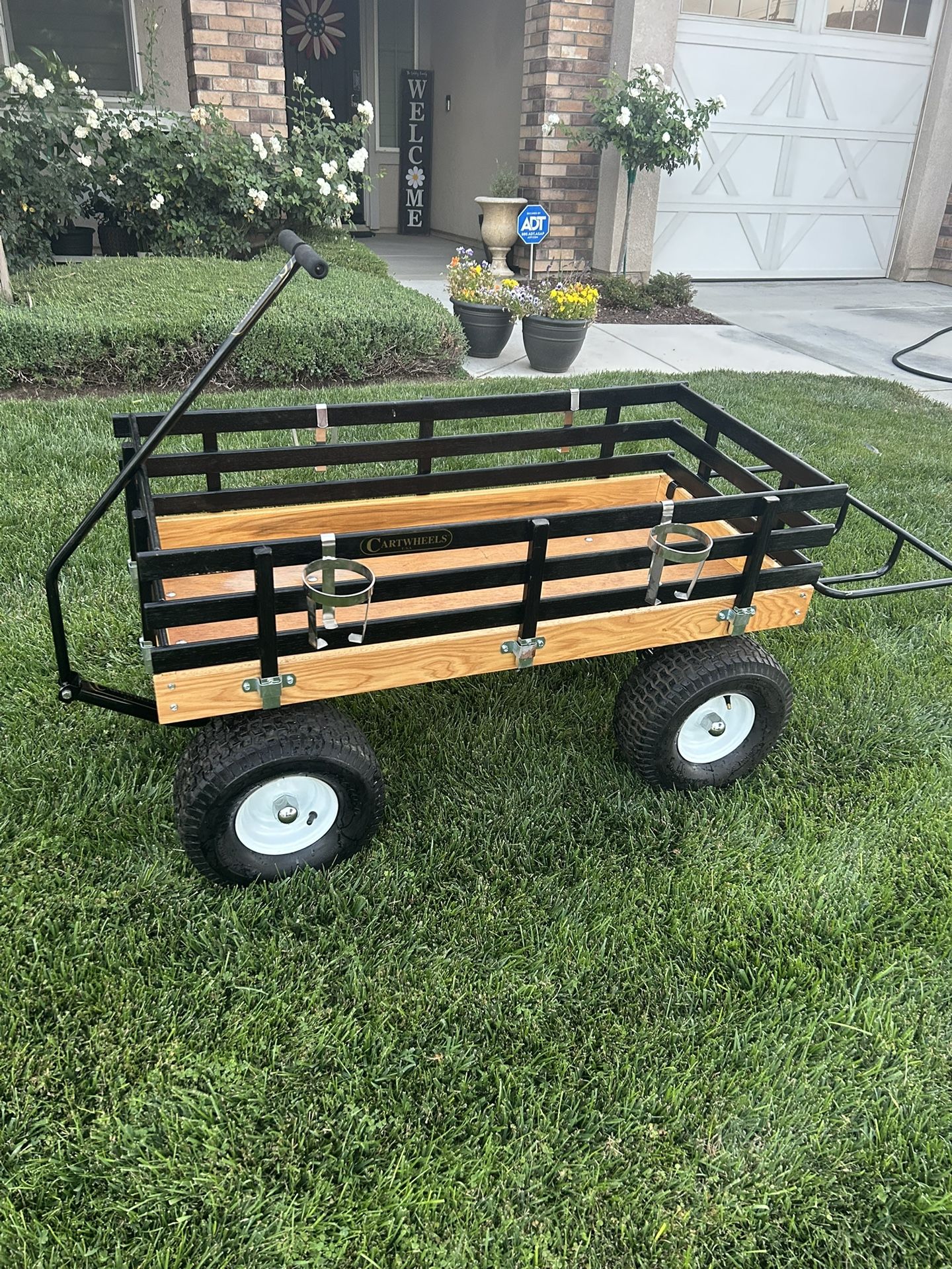Cartwheels USA Wagon - Heavy Duty w/ Ice Chest Rack (No Cushion or Canopy)