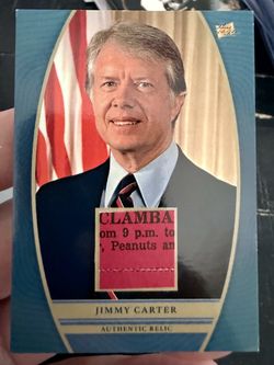 JIMMY CARTER AUTHENTIC HISTORICAL RELIC — VINTAGE PRINTED DOCUMENT/EPHEMERA PIECE