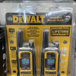 New Dewalt Walker Talkie Heavy Duty Model: DXFRS300 ( 22 CHANNEL )
