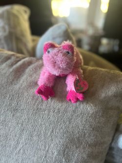 Ty Beanie Babies Baubles Pink Frog Plush, Vintage 2004