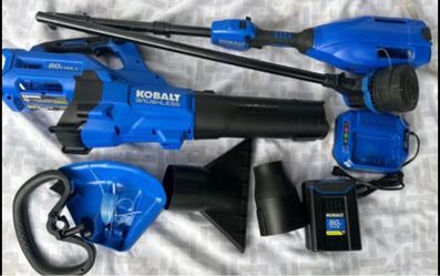 Kobalt 80-volt Cordless Battery String Trimmer/ Blower Kit 2.0 Ah