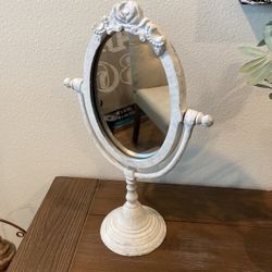 Vintage, Shabby Chic Tabletop Mirror