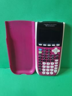 Texas Instruments TI-84 Plus C Silver Edition Graphing Calculator - Pink.