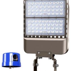 350W LED Parking Lot Light Slip Fitter Mount 52500LM Dusk to Dawn 5000K Led Flood Light Outdoor Area Security Commercial IP65 Waterproof 100-277V for 