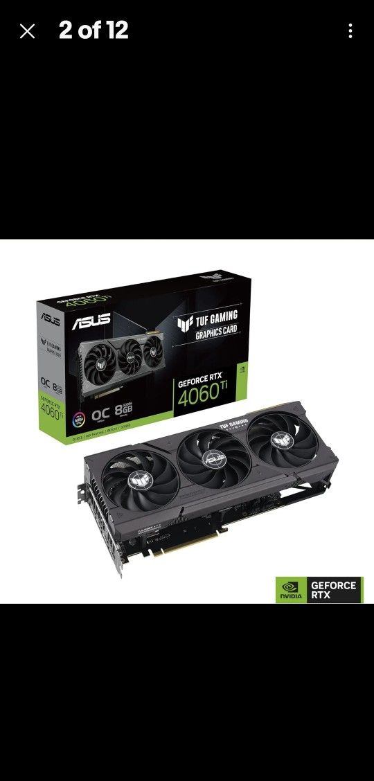 Asus Tuf RTX 4060 TI 8gb 