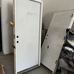 Jenn Weld Metal Exterior Doors 32x80 New