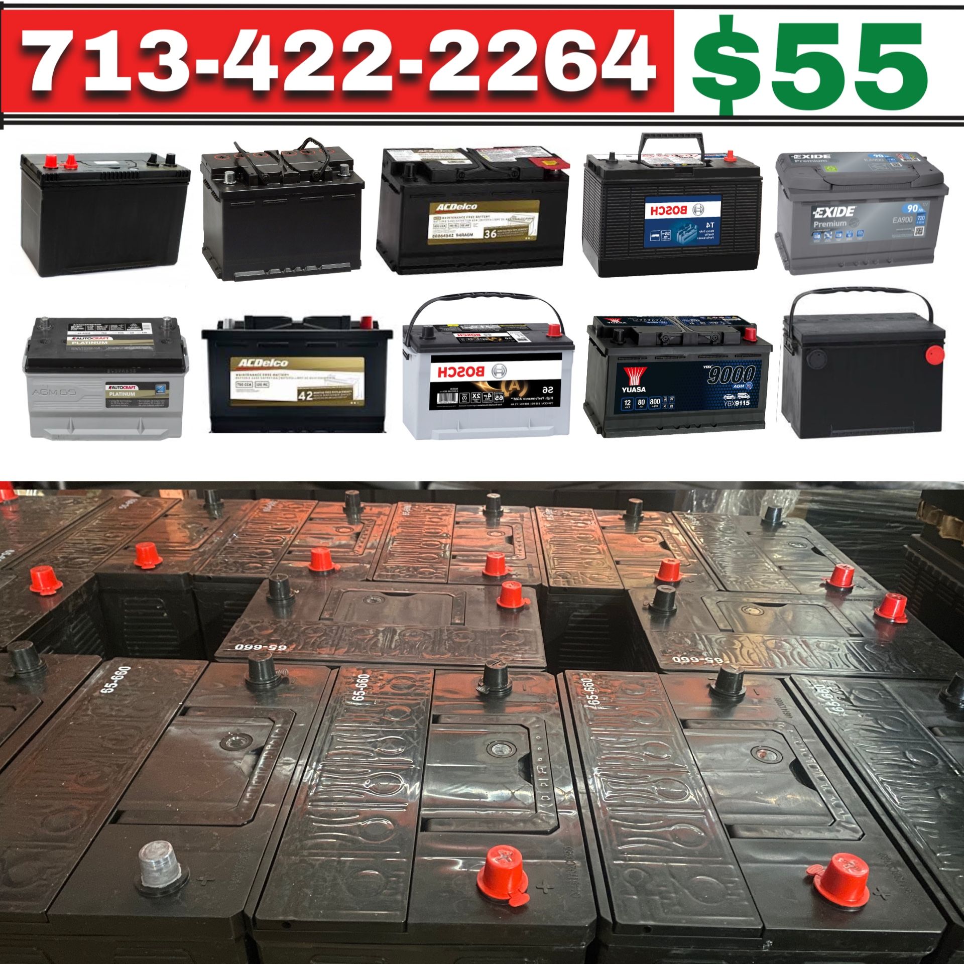 Toyota, Nissan, Mitsubishi, Subaru, Acura, Cars and Trucks, Groups 35 and 51R Battery