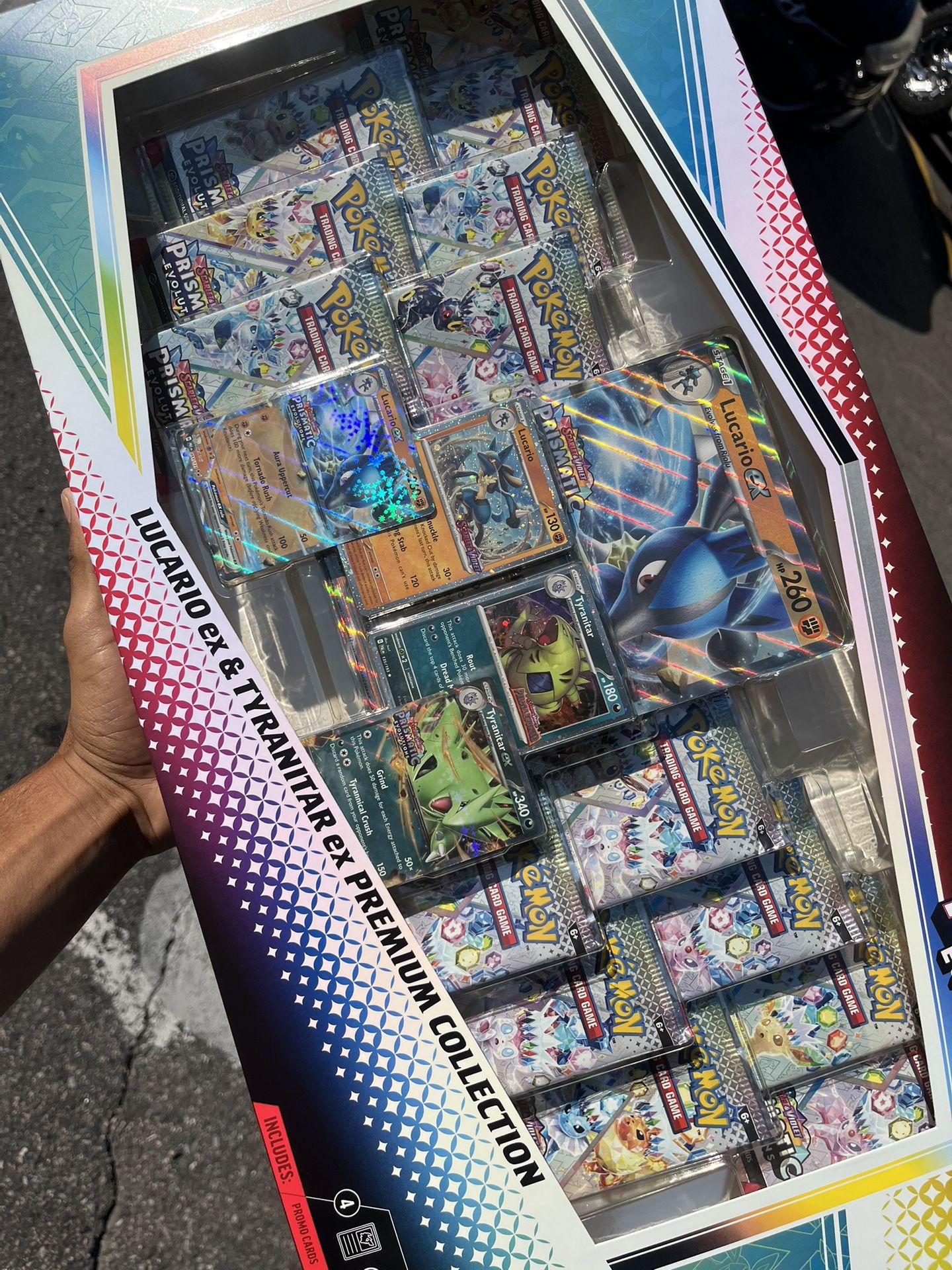 prismatic evolution lucario and tyranitar