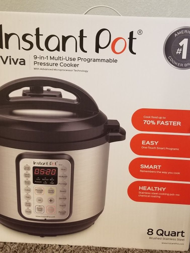 Instant Pot Viva 8 Qt 9-in-1 Pressure Cooker *Brand New*