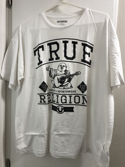 White True Religion T-Shirt Mens XL